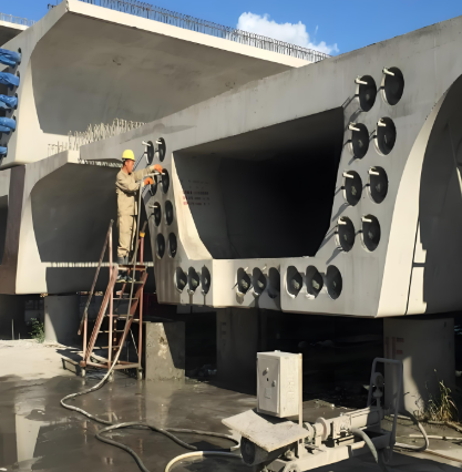 北塔压浆料施工流程及注意事项